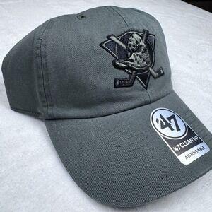 Anaheim Ducks NHL '47 Brand Clean Up Moss Adjustable Strapback Hat Cap NWT